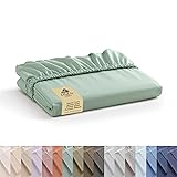 100% Cotton Percale Queen Fitted Sheet, Pastel
