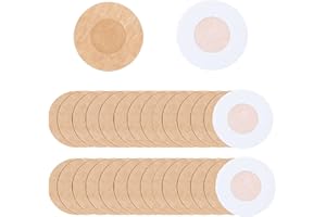 Mqiielle 80 Pcs Nipple Covers for Women Disposable Adhesive Nipple Pasties Non-Woven Fabric Invisible Nipple Stickers, Beige