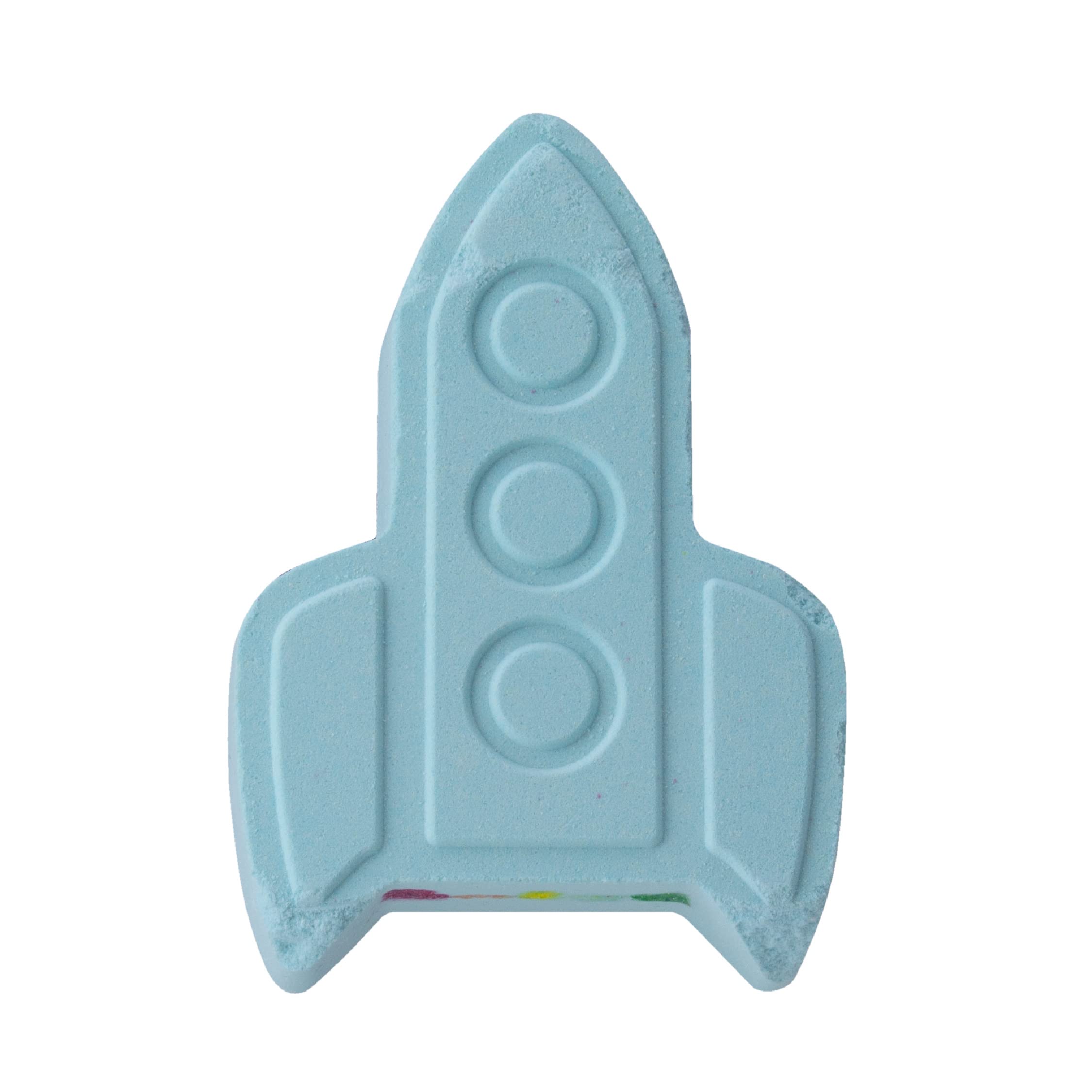 Paladone Emporium Space Rocket Bath Bomb - Rainbow Colored in Water - Moisturizing - Great for Kids, One Size
