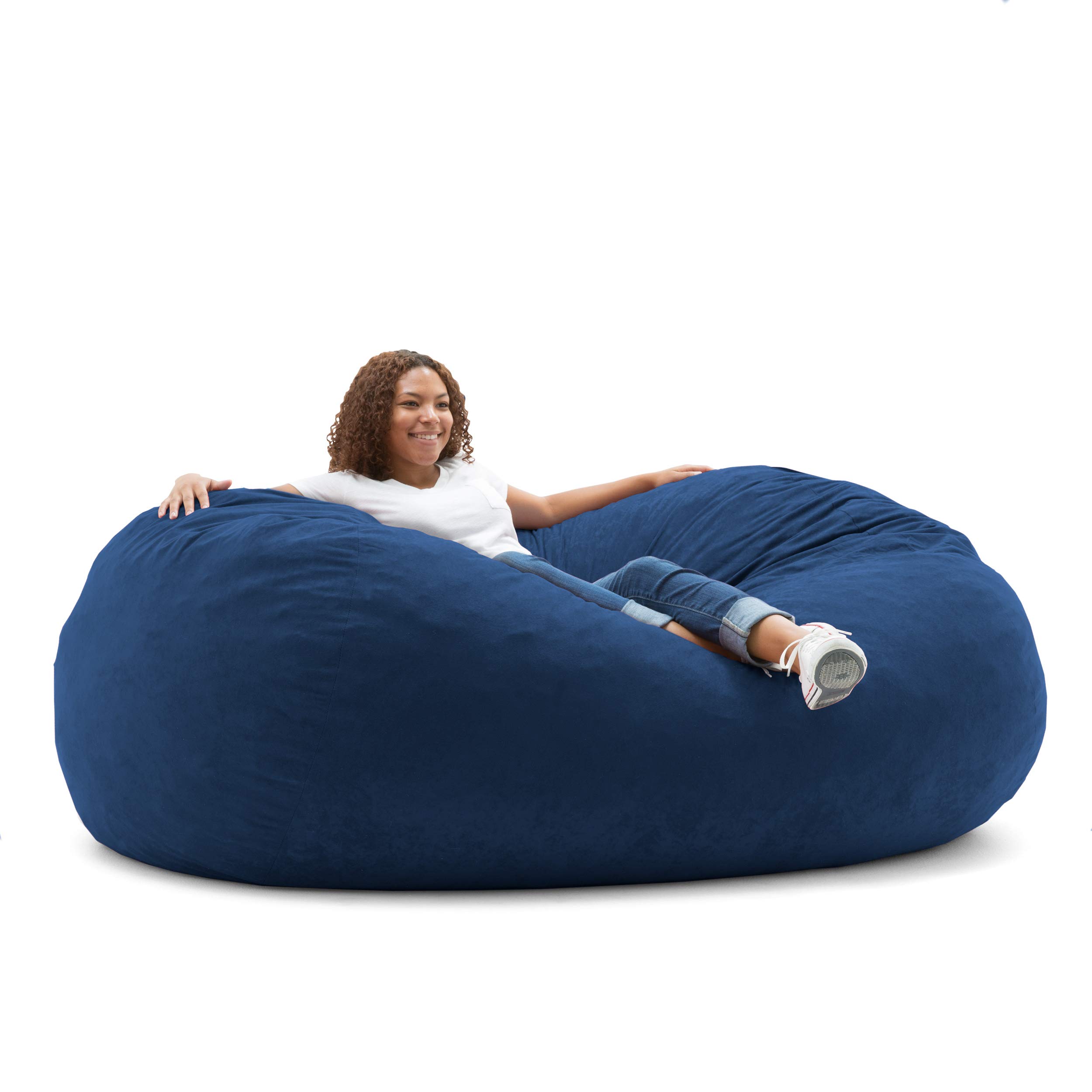 Big Joe XL Fuf Blue Sky Comfort Suede Foam Filled Bean Bag, Buy