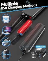 Neialla Bike Lights Front Back 10000 Lumens 8 Hours 5+5 Modes IPX4 Rechargeable view 4