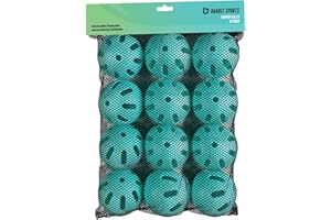 Bandit Sports 202 Popper Plastic Baseballs, Made of Impact-Resistant and Rebounding Material, Perfect Practice Baseballs for Baseball & Hitting Ball Training