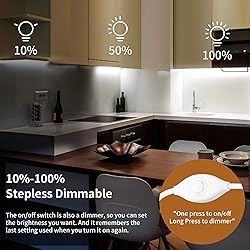 JUSJUBR Plug-in Under Cabinet Lighting, 2pcs 12