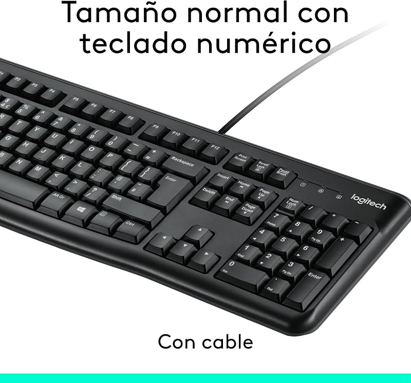 MK120 Combo com Teclado e Rato com Fios - QWERTY