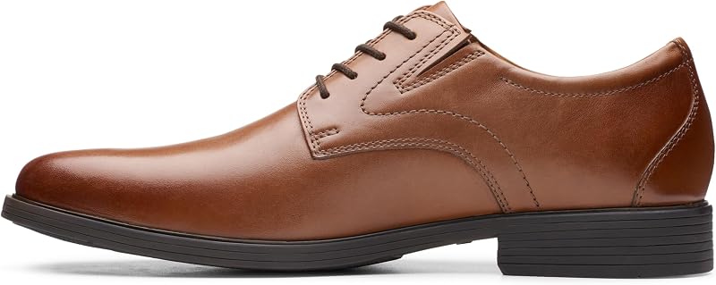 Herren Whiddon Plain Oxford-Schuh, Dunkelbraunes Leder, 42 EU