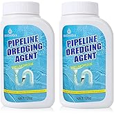 Pipeline Dredging Agent, Drain Clog Remover, Powerful Sink Drain Cleaner for Bathroom and Kitchen Sink Pipe Unclog (2PCS)