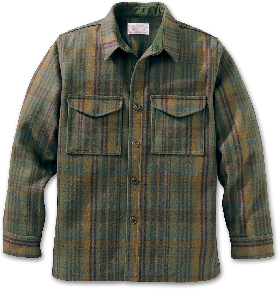 Filson 10234 Wool Jac Shirt Extra Long (50, Hawthorne Plaid) at