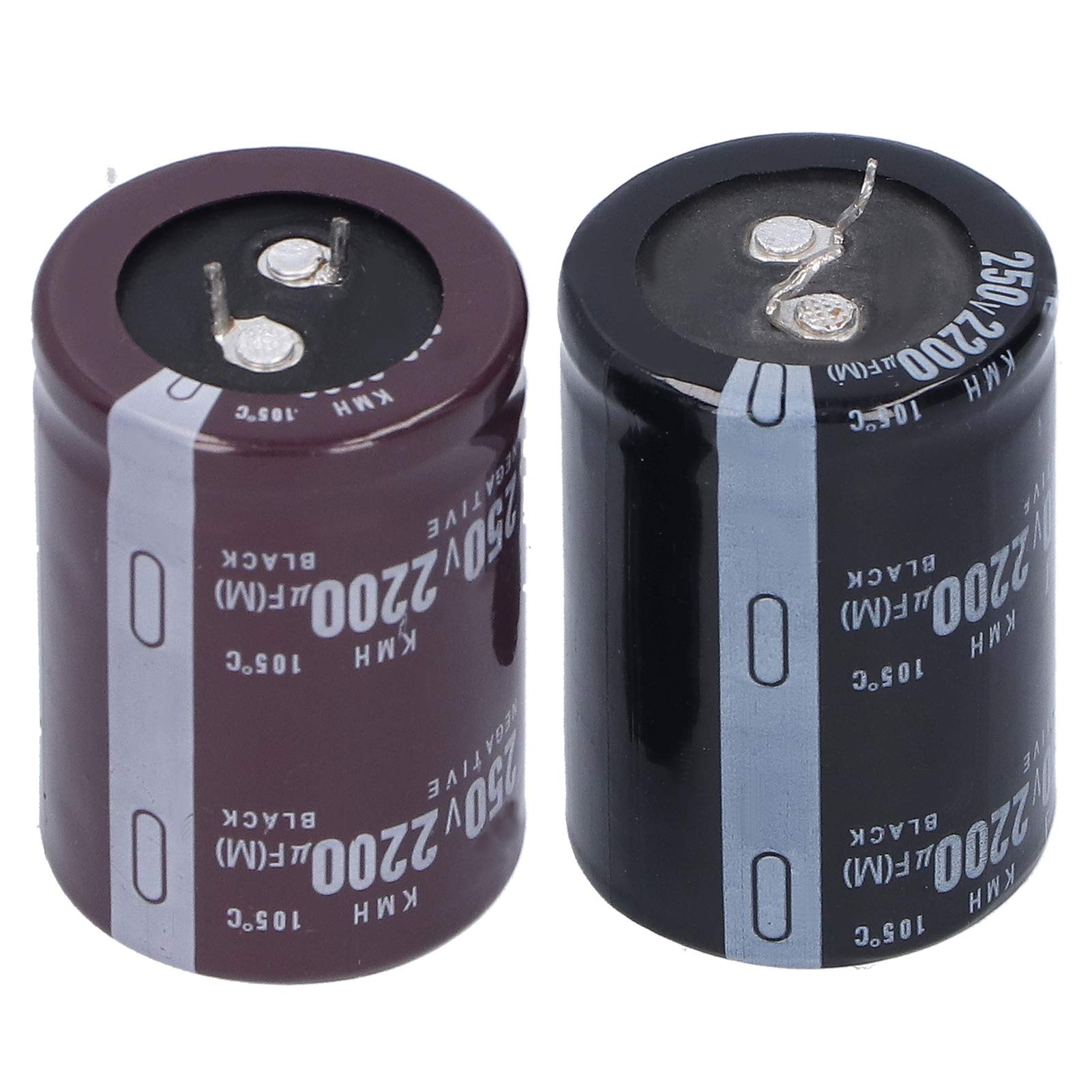 Electrolytic Capacitor Aluminium Cylindrical 35x50mm 250V 2200μF - 2Pcs for Tuning Filtering Coupling Bypass Energy Conversion and Delay