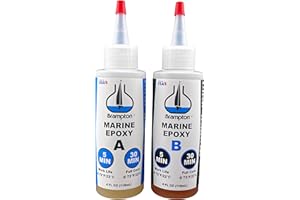 BRAMPTON TECHNOLOGY, LTD. Brampton Marine Epoxy Strong Bonding for Boat Repair - Bonds in 30 Minutes, Water Resistant (8 oz Kit)