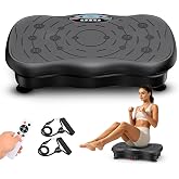 Vibration Plate Exercise Machine for Lymphatic Drainage Weight Loss, Whole Body Workout Vibration Fitness Platform ,Home Training Equipment ,Sport Gym for Weight Loss Fat Burner for Women Men