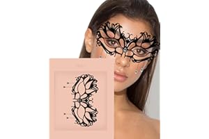 Masquerade Face Jewels ✮ Mercy London Costume Accessories Face Gems Jewels All In One Halloween Headpiece Stick On