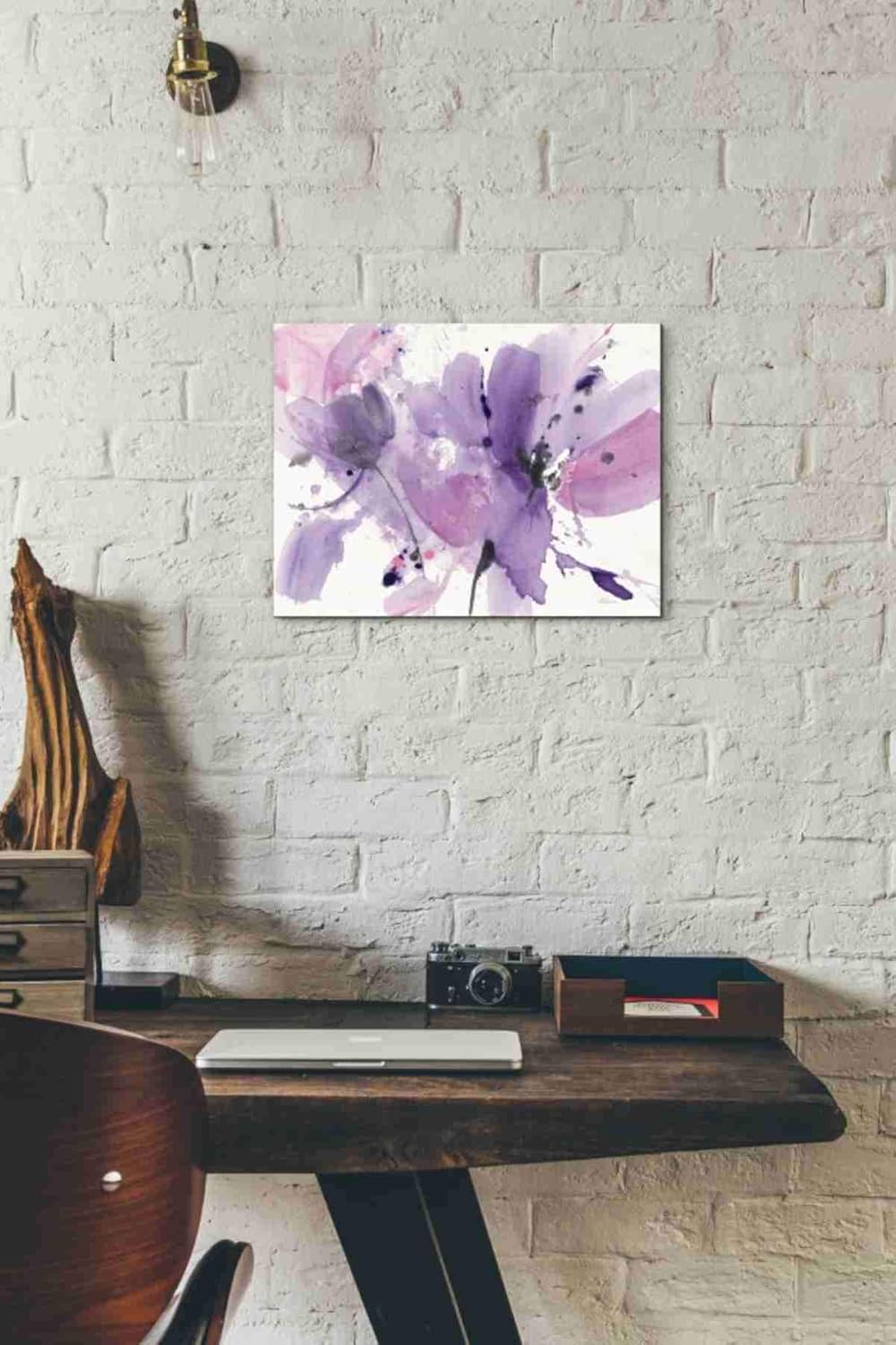 Amazon Com Epic Graffiti Vibrant By Albena Hristova Giclee Canvas Wall Art 16 X 12 Purple Posters Prints