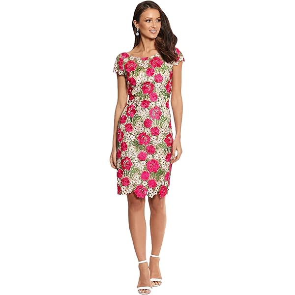 Amazon.com: Xscape Women's Long Sleeve Raised Floral Lace Midi Length Dress  (Reg and Petite), Ivory, 10 : Clothing, Shoes & Jewelry