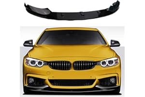 AOKAILI Front Lip Compatible with 2013 2014 2015 2016 2017 2018 2019 F32 F33 F36 4 Series M Sport,4Pcs Gloss Black Front Lip Spoiler