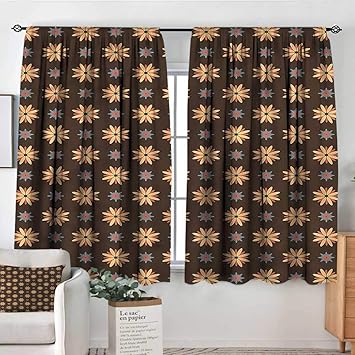 Amazon Com Renteriadecor Brown Outdoor Curtains Summer Time