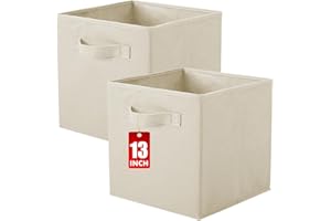 ShellKingdom Storage Bins, Foldable Fabric Storage Cubes And Cloth Storage Organizer Drawer For Closet And Toys Storage, 13 X