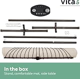 VITA5 Hammock Stand with Sidetable Two Person Heavy Duty 200 kg Beige view 5