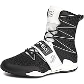 B LUCK SHOE Boxing Shoes for Men High Top Gym Shoes Fighting Sports Training Footwear LS308