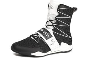 B LUCK SHOE Boxing Shoes for Men High Top Gym Shoes Fighting Sports Training Footwear LS308