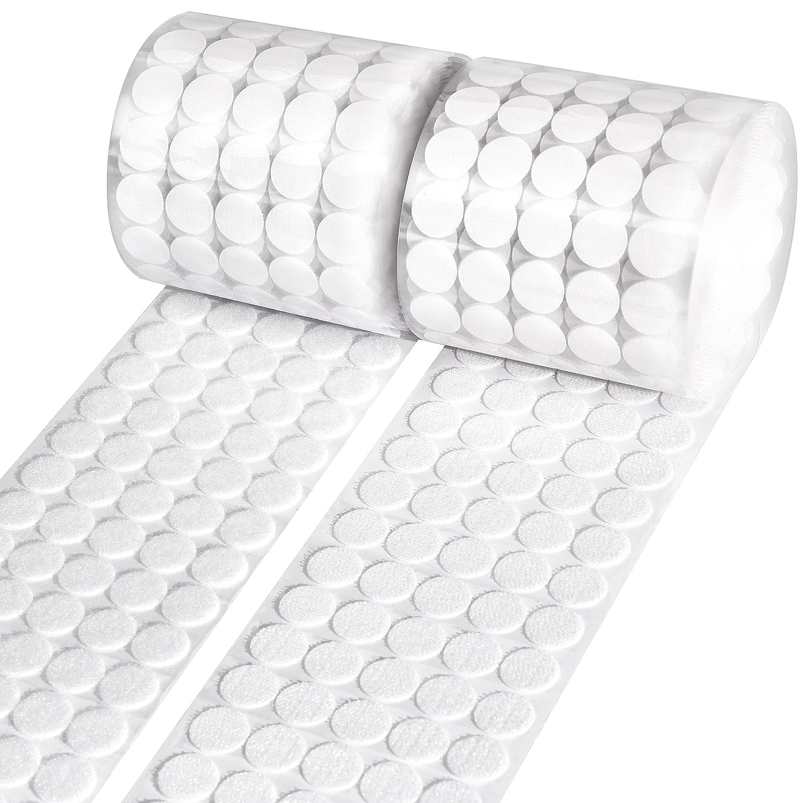 WXBOOM 4000pcs (2000 Pairs) Self Adhesive Dots 0.79in Sticky Back Nylon 20mm Hook and Loop Dots for Office School Classroom Home