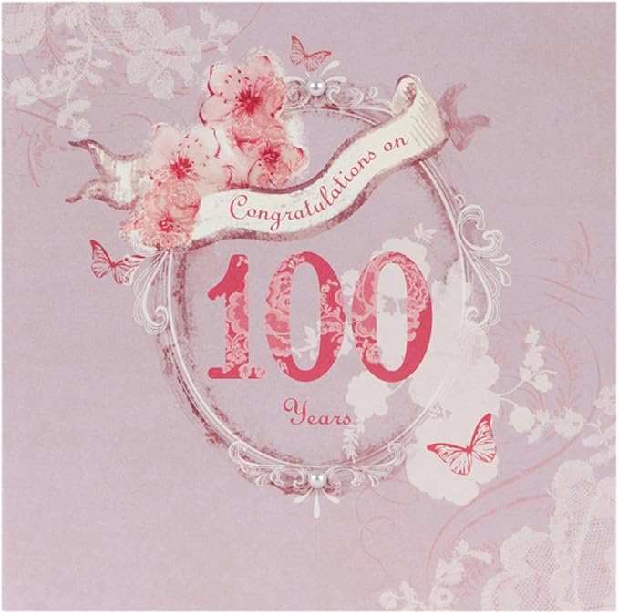 Hallmark 100th Birthday Card For Her 'One Special Milestone' Medium