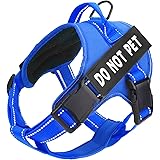 Bolux in Training Dog Harness, DO NOT PET Harness Adjustable Outdoor Service Dog Vest Harness - 3M Reflective Pet Halters for