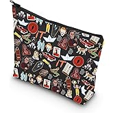 WCGXKO Horror Gift Horror Lover Gift Horror Books lover Gift Horror Novelty Zipper Pouch Makeup Bag For Fans (to do with)