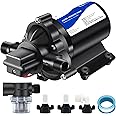 TDR Venus 12V RV Water Pressure Booster Pump - Self Priming, 50psi, 4gpm On Demand Pump for Kitchen, Bathroom, Garden, Marine & Boats