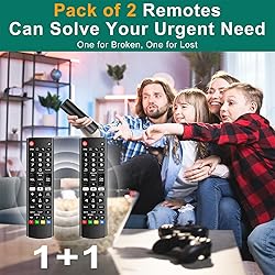 (Pack of 2) Universal Remote for LG Smart