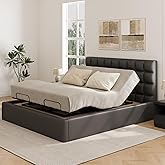 FLEXISPOT S3K-Lite King Adjustable Bed Base, Zero Clearance &amp; Zero Gravity | Independent Head and Foot Incline, Memory Positions, 750 lbs Capacity, 12-inch Bed Legs, Whisper-Quiet Motor, 5Y Warranty