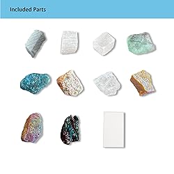 GeLaozee Mohs Hardness Test Kit with 10 Rocks