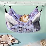 Dacitiery 2 Pack Double Layer Pet Cage Hammock 29x29cm Small Animals view 4