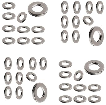 NOLDAR | Rondelles plates DIN 125. Acier inoxydable AISI 304 (A2). M3 (100 pièces). Diamètre intérieur 3,2 mm. Diamètre extérieur 7 mm NOLDAR | Rondelles plates DIN 125. Acier inoxydable AISI 304 (A2). M3 (100 pièces). Diamètre intérieur 3,2 mm. Diamètre extérieur 7 mm