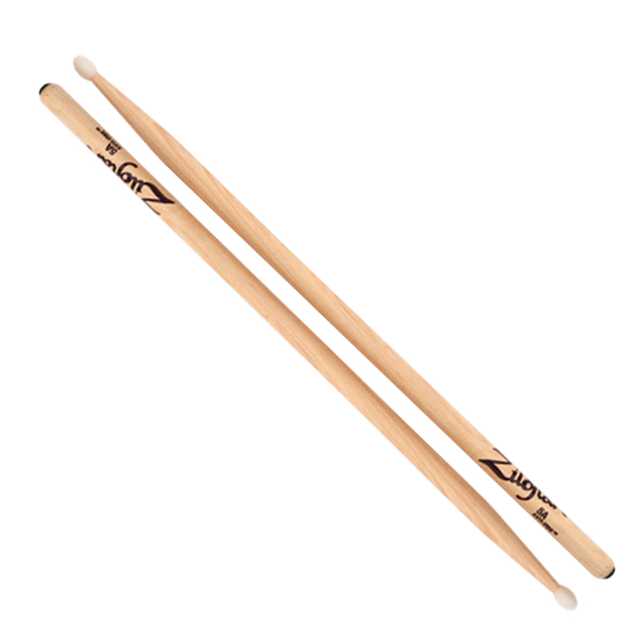 Zildjian Z5ANA 5A Hickory Drumsticks - Nylon Tip - Black, Anti-Vibe