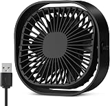 benpen Mini Bedside USB Fan 3 Speeds 360° Rotatable Silent Desk Cooler view 1