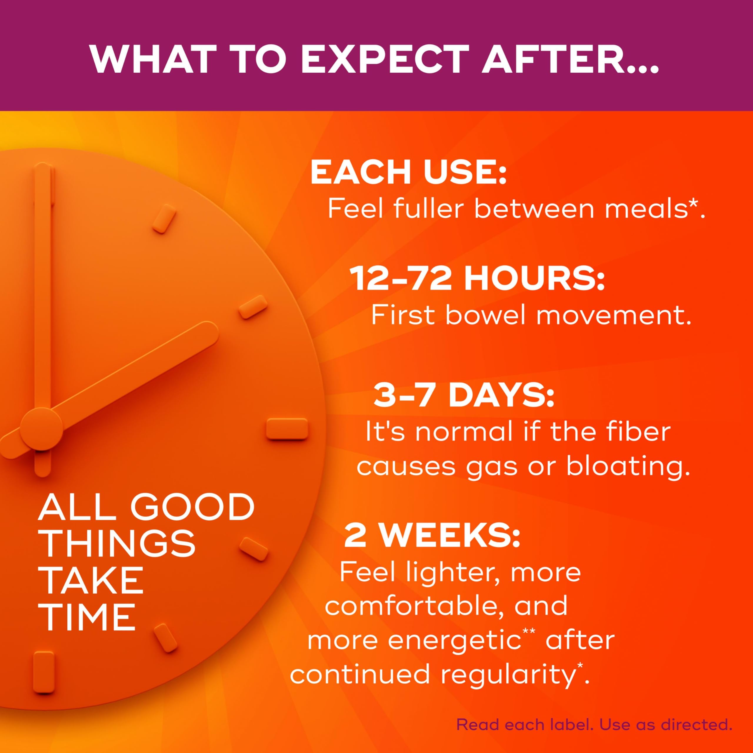 Metamucil 4-in-1 Psyllium Husk Fiber Supplement, Real Sugar, 114 tablespoons, Orange Flavored, Daily Fiber Powder for Digestive Health, made with Plant-Based Psyllium Husk Fiber