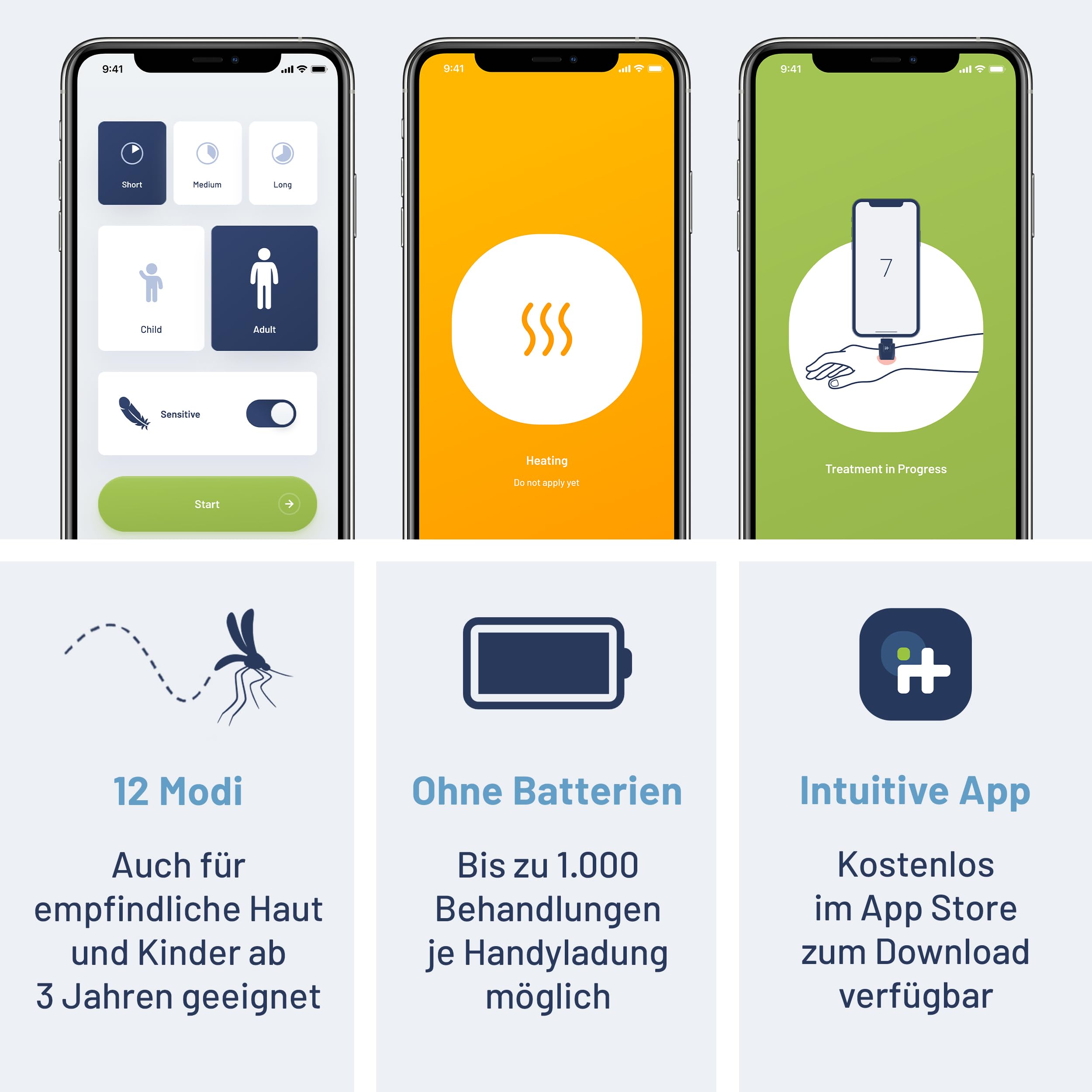 heat it - Insektenstichheiler für dein Smartphone - Chemiefreie Behandlung von Juckreiz & Schmerz mit konzentrierter Wärme - für Android & iPhone 15/16/17 (USB-C) 7