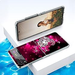 Bcov Case for Motorola Razr 2023, White Tiger