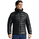 Pioneer Camp 850 Fill Goose Down Jacket Men Lightweight Packable Puffer Jacket with Hood Insulated Warm Winter Puffy Coat