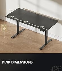 OffiGo Electric Standing Desk with 3-Piece