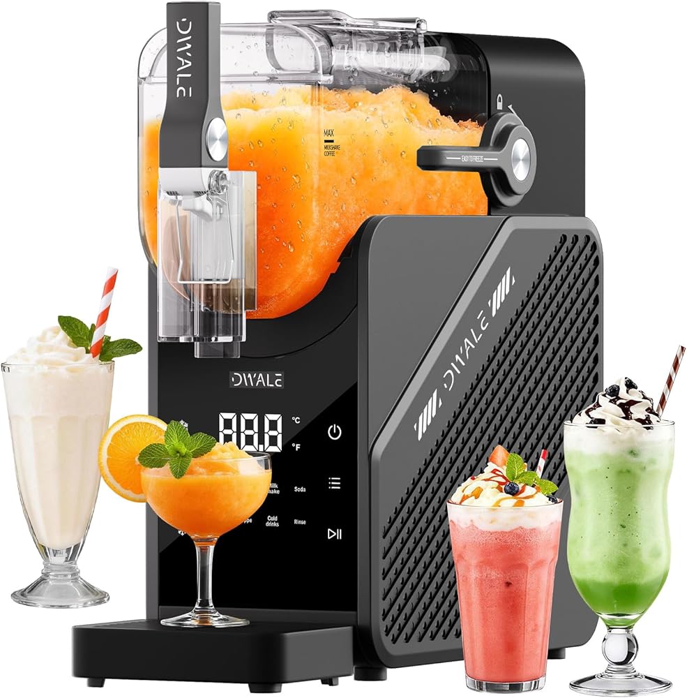 Slushy Machine 88 oz, 7-in-1 Slushie Machine for Home, Professional Frozen Drink Maker with LED Display, Auto-Clean, No Ice N