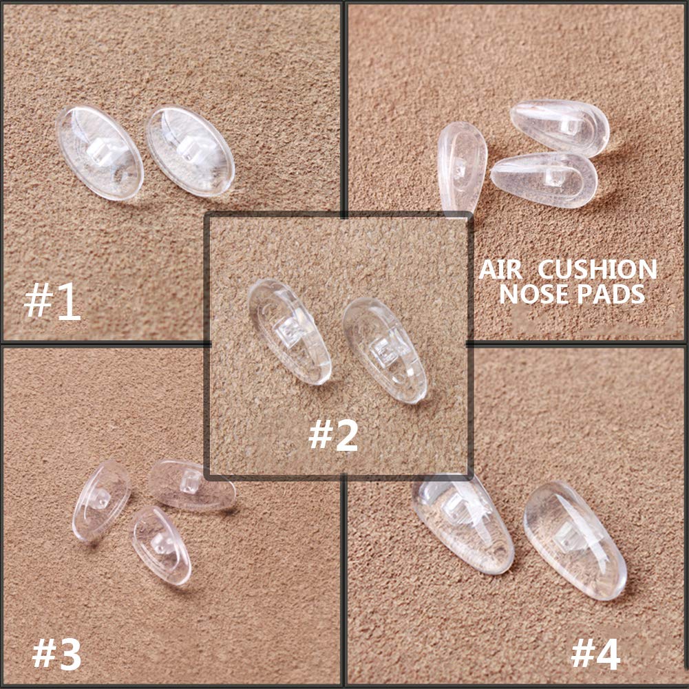 After-market Soft Silicone Nose Pads for Eye Glasses and Sun Glasses