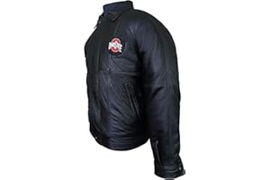 Franchise Club Mens College Ace Leather Jacket