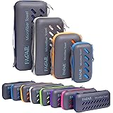 BAGAIL Basics Microfiber Camping Towels Perfect Sports & Travel & Beach Towel. Fast Drying - Super Absorbent - Ultra Compact.