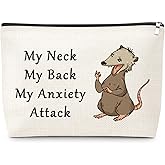 Opossum Gifts for Possums Lovers Makeup Bag New Opossum Gifts Possum Themed Gift for Animal Lover Owner Cosmetic Bag Inspirational Encouragement Christmas Birthday Present for Women Her Travel Pouch