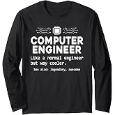 Computer Engineer Definition Computer Engineering Funny Long Sleeve T-Shirt
