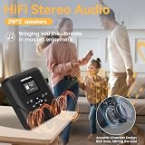 Monodeal Portable CD Player Bluetooth TFT Display Car Rechargeable Speakers view 5