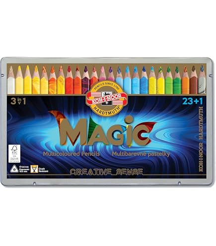 Amazon.com : KOH-I-NOOR 8774024004PL Set Woodless Color MAGIC