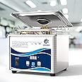 Granbo Ultrasonic Machine 1.3L Jewelry Cleaning Ultrasonic Machine 40kHz with Digital Timer and Degassing,110V Digital Ultrasonic Parts Cleaner for Denture Dental Oral Irrigator Parts Glasses