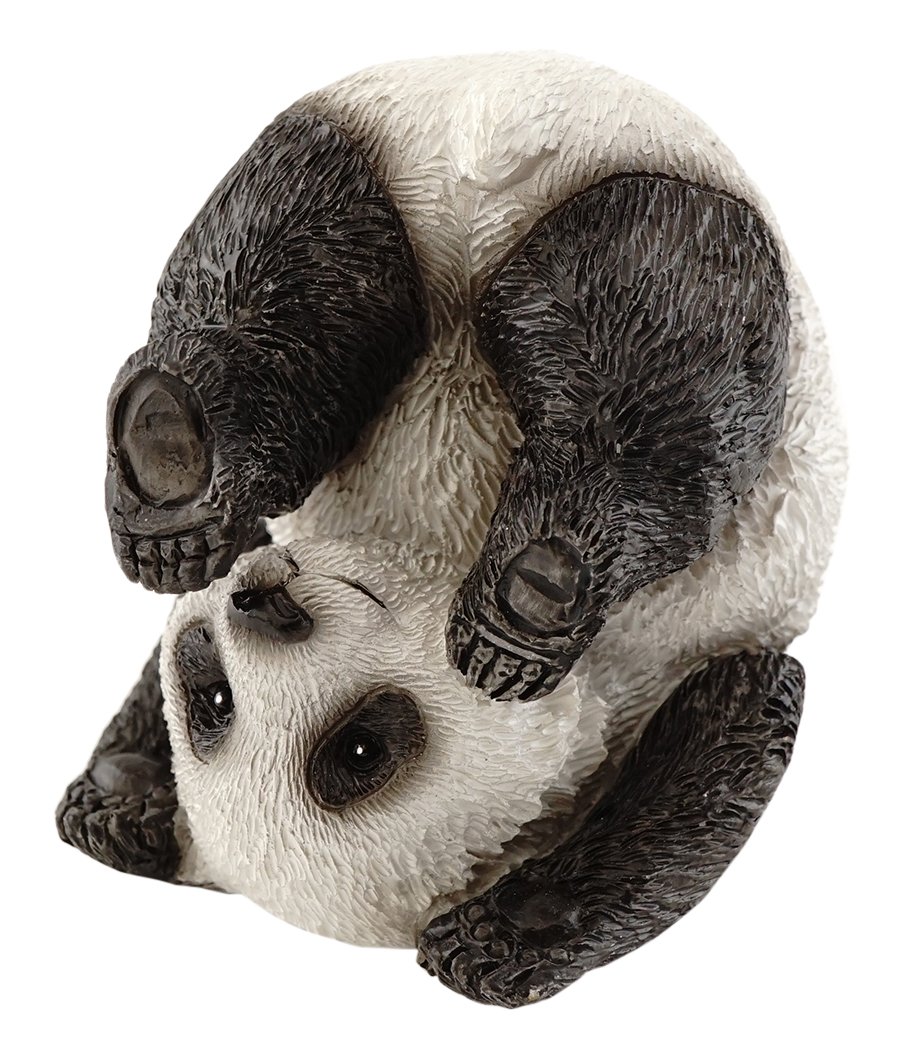 Top Collection Miniature Fairy Garden and Terrarium Cute Yoga Panda-Plow Pose Figurine